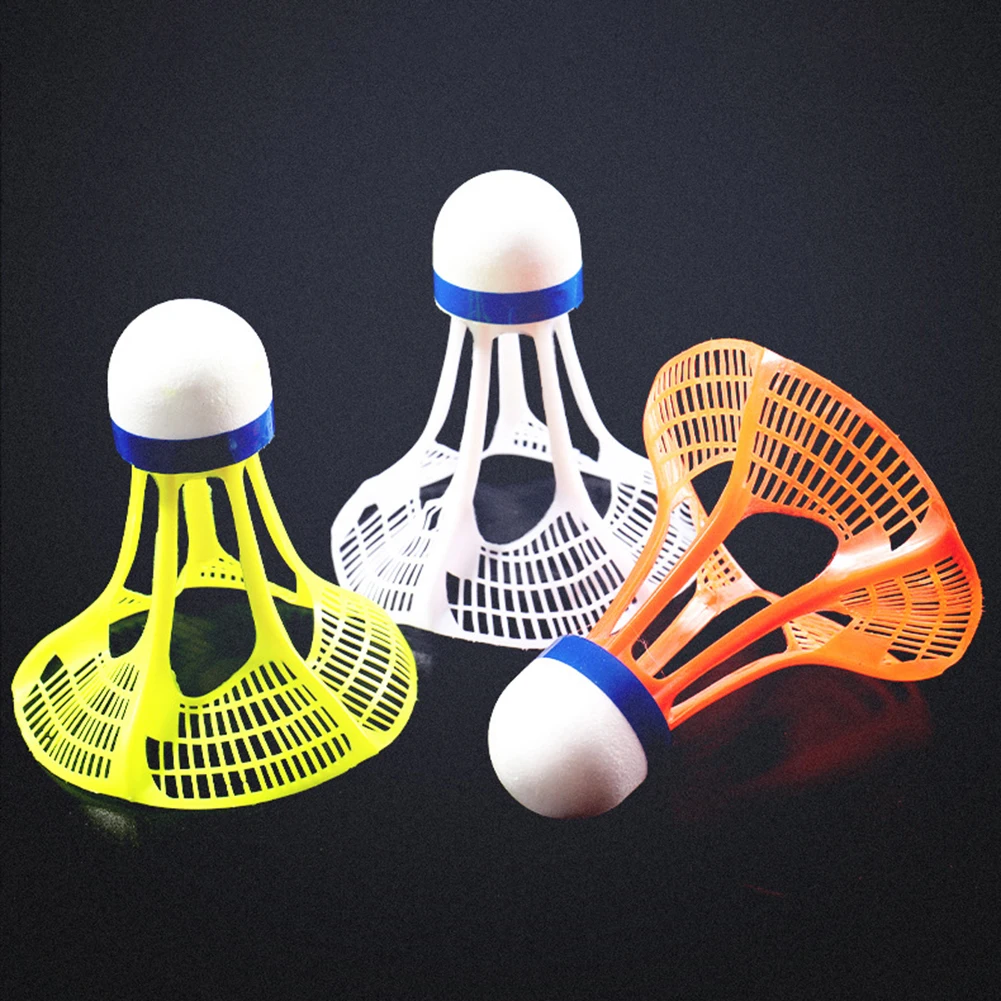 

3Pcs Professional Badminton Nylon Plastic Ball Shuttlecock Shock Resistance Ball for Outdoor Playing Supplies