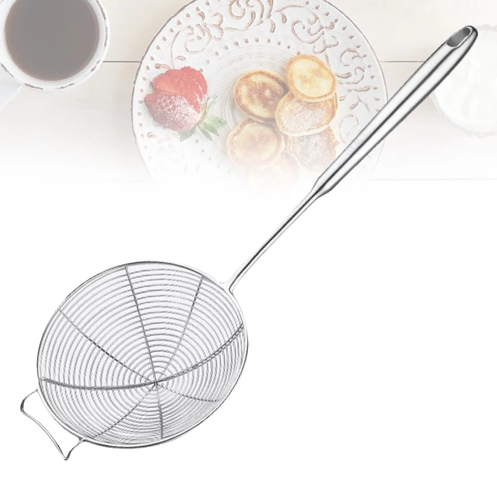 

Skimmer Strainer Spoon Slotted Kitchen Ladle Filter Mesh Colander Steel Stainless Strainers Spaghetti Noodles Soup Spider Sieve