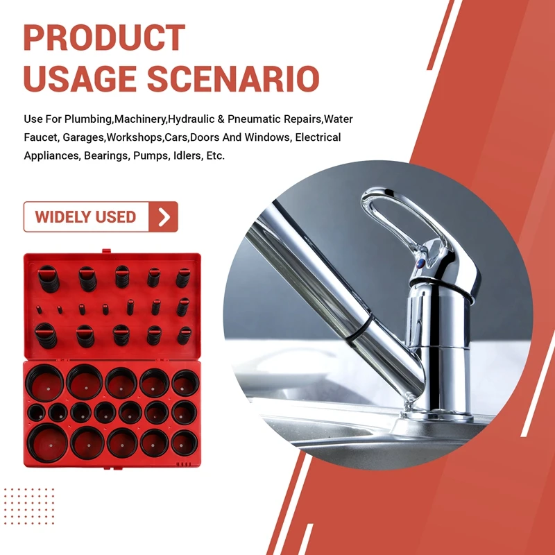 419 шт. комплект универсальное уплотнительное кольцо ассортимент 32 размера