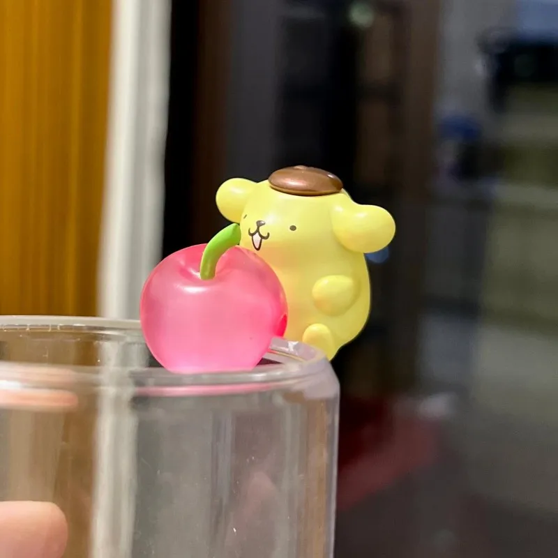 Sanrio персонажи слепая сумка вишневая чашка с фруктами подвесная серия