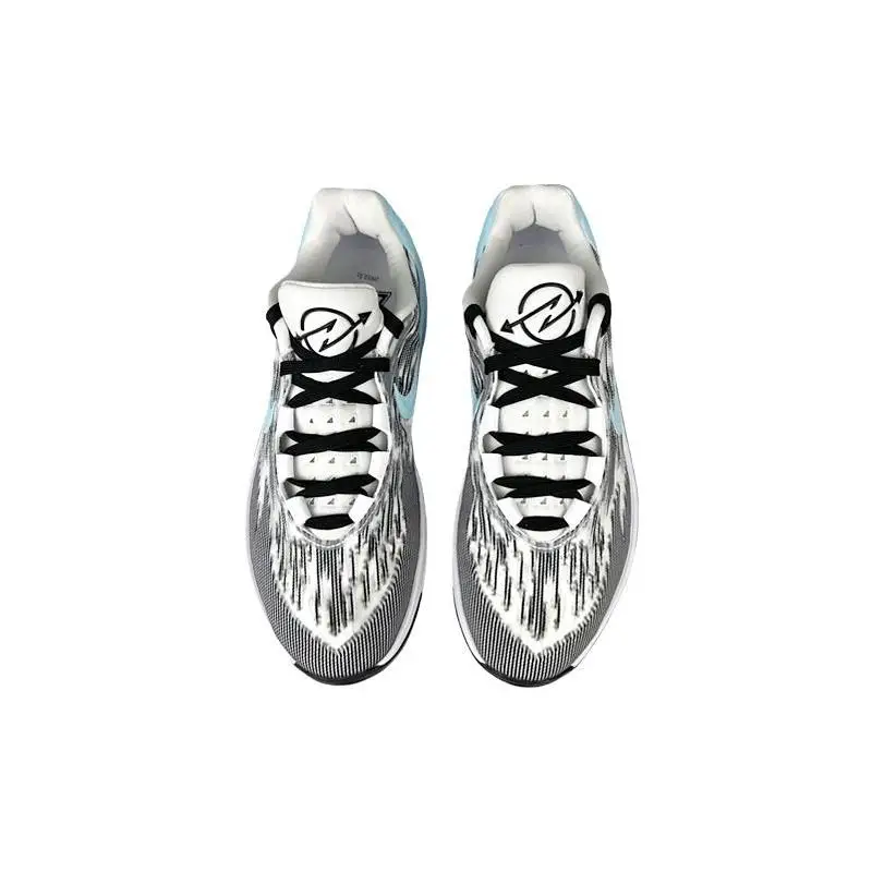 【Настроить】Nike Air Zoom G.T. Баскетбольные кроссовки Cut 2 мужские низкие черные/синие