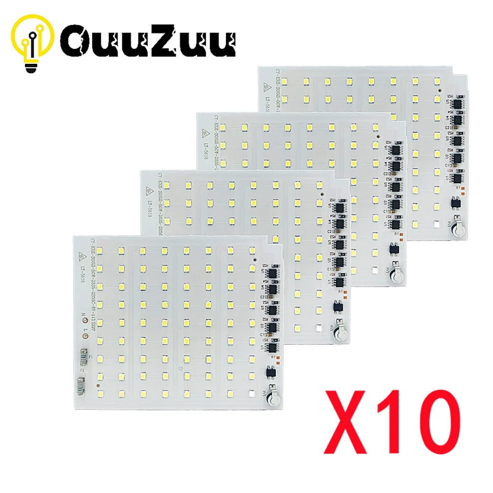 

10 Pcs SMD2835 LED Chip Matrix 220V LED COB 10W 20W 30W 50W 100W 150W 200W For lighting accessories Spotlight Floodlight DIY