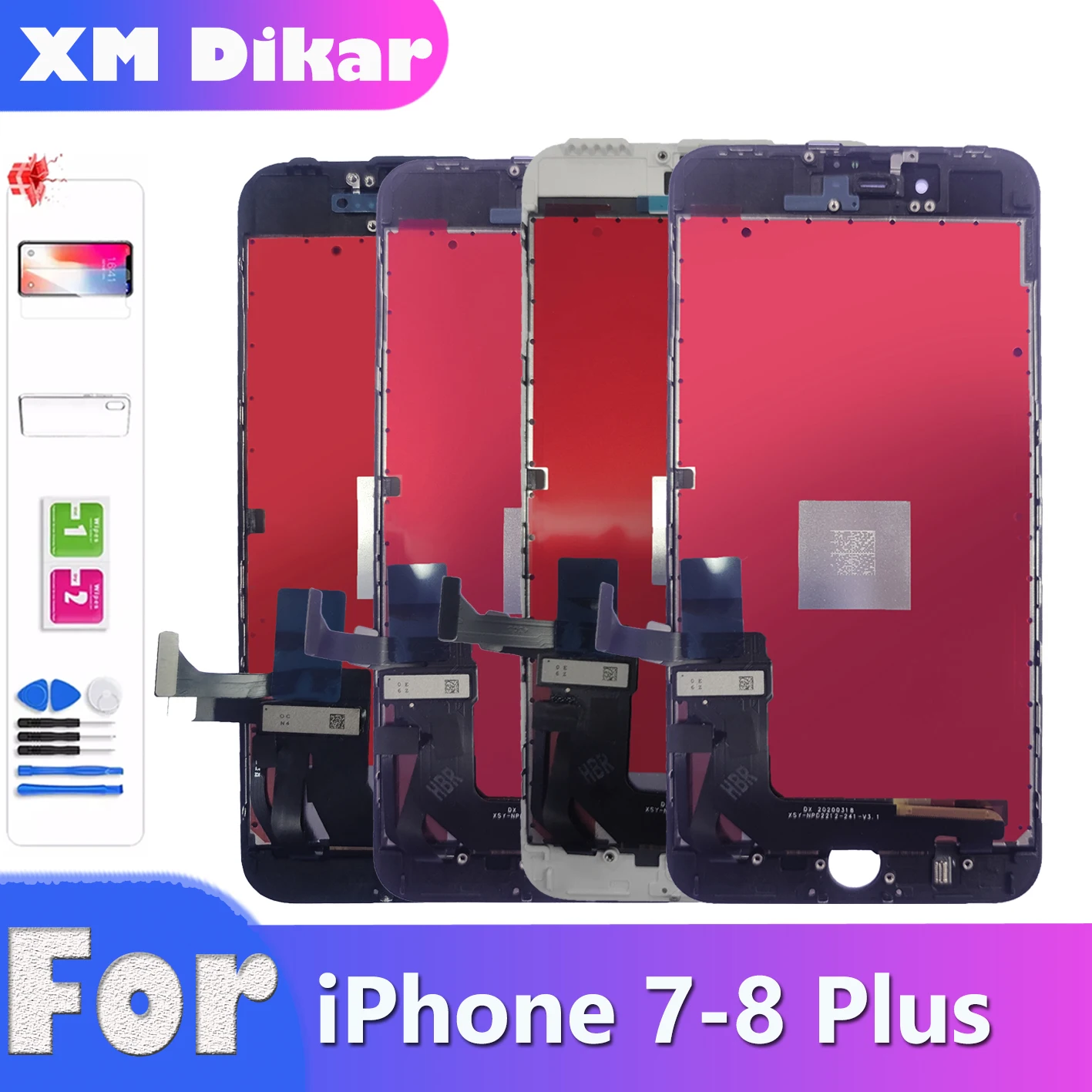 100% протестированное качество ЖК-дисплей для iPhone 7 Plus 8 PLUS plus сенсорный экран