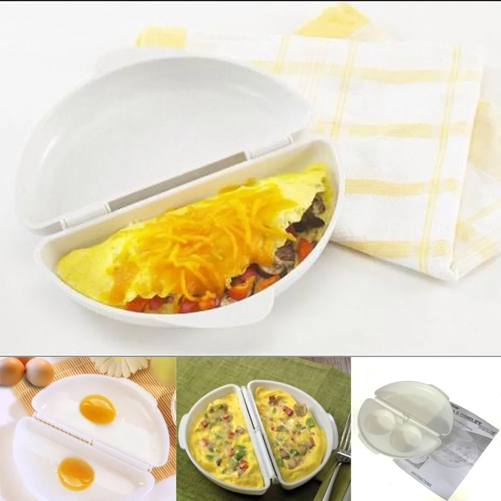 

1Pc High Quality Microwave Frying Pan Double Egg Cooker Ideal for Home Kitchen Accessories Kitchen Tools
