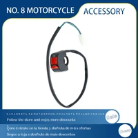 motorcycle handlebar flameout switch on off button for moto motor atv bike dc12v10a black universal