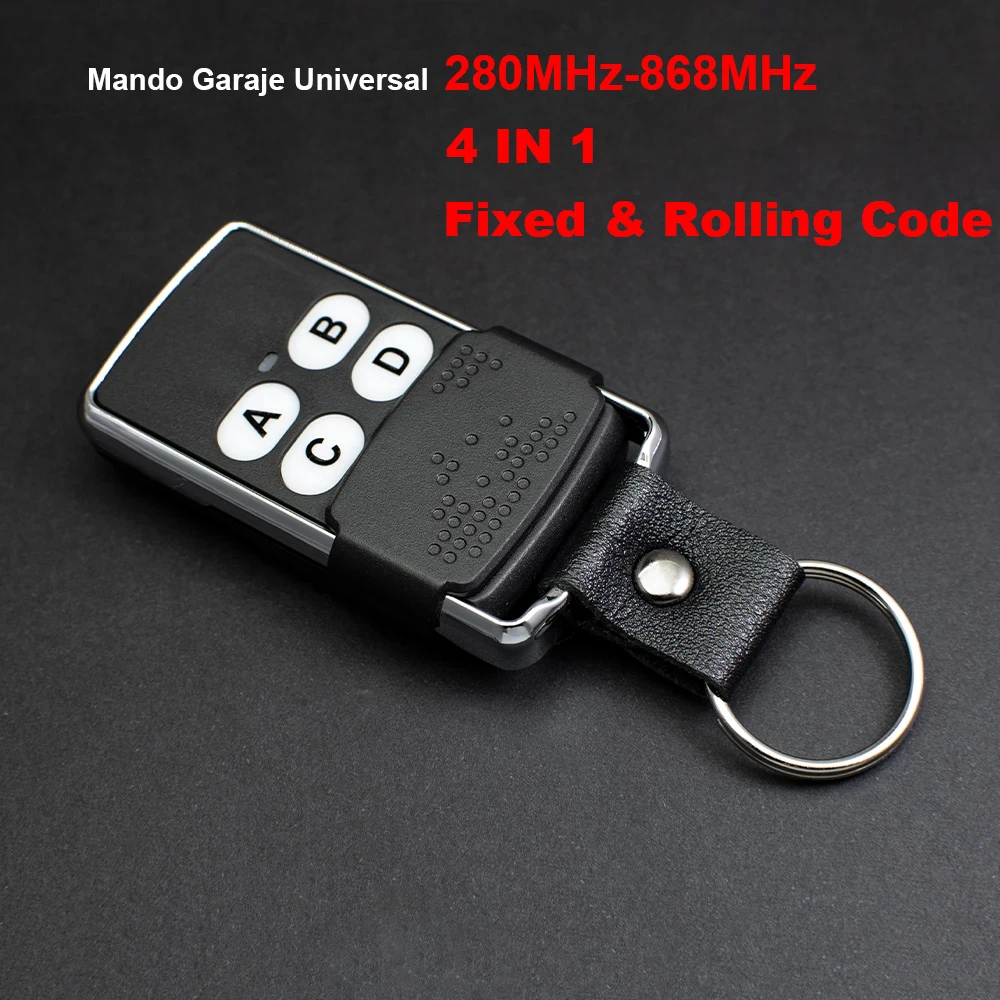 

Универсальное управление гаражными воротами, многочастотный Дубликатор ключей от 280 до 868 МГц, 433 МГц, с фиксированным подвижным кодом, 4 в 1