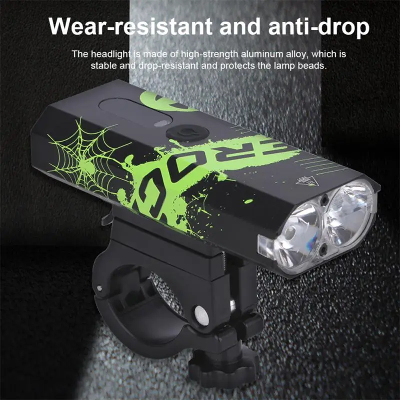 

New Bicycle Light USB Charging Headlight Portable Mountain Bike Light Intelligent Induction Light Bicycle Accessories