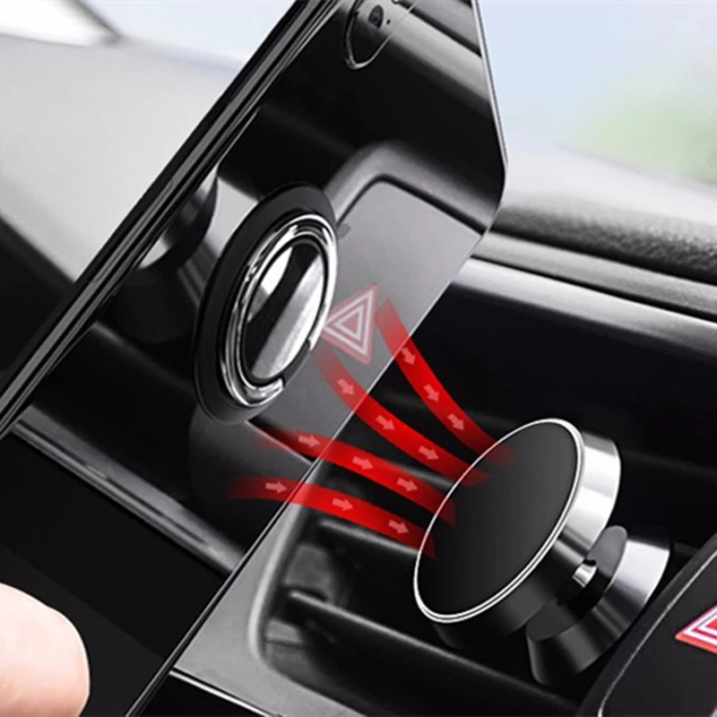 

Car Phone Holder Magnetic Universal Magnet Phone Mount Bracket for iPhone 14 13 Samsung in Car Mobile Cell Phone Holder Stand
