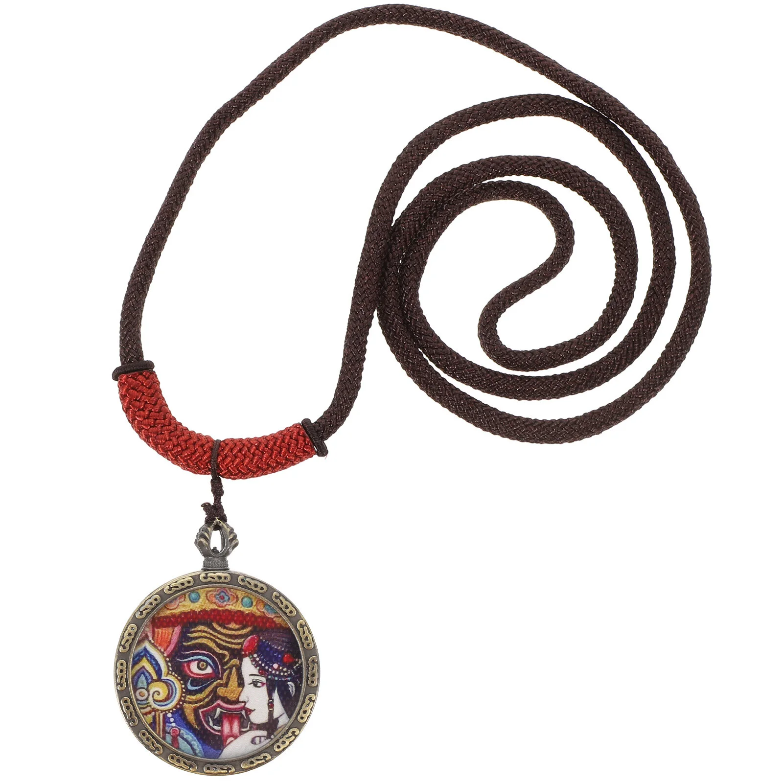 Ram Decorative Necklace Hanging Charm Men's Necklaces Simple Retro Pendant Acrylic Clavicle Huang Chinese