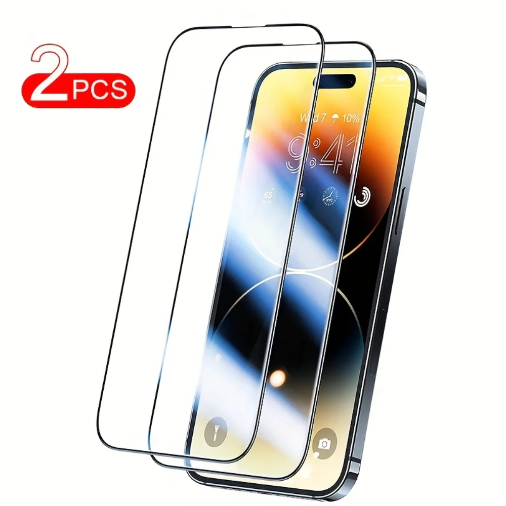 

2 шт. 9H прозрачное Закаленное стекло Защитная пленка для IPhone 14 13 12 11Pro Max защита экрана Закаленное стекло пленка