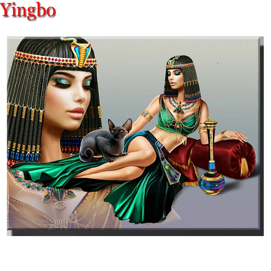 Набор для алмазной вышивки Клеопатра картина 5D сделай сам с леопардовым принтом