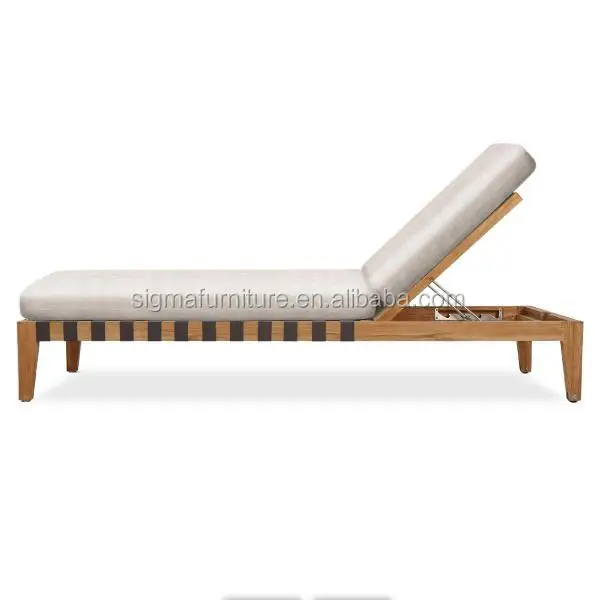 

Outdoor pool furniture wooden beach sun lounger garden teak chaise lounge