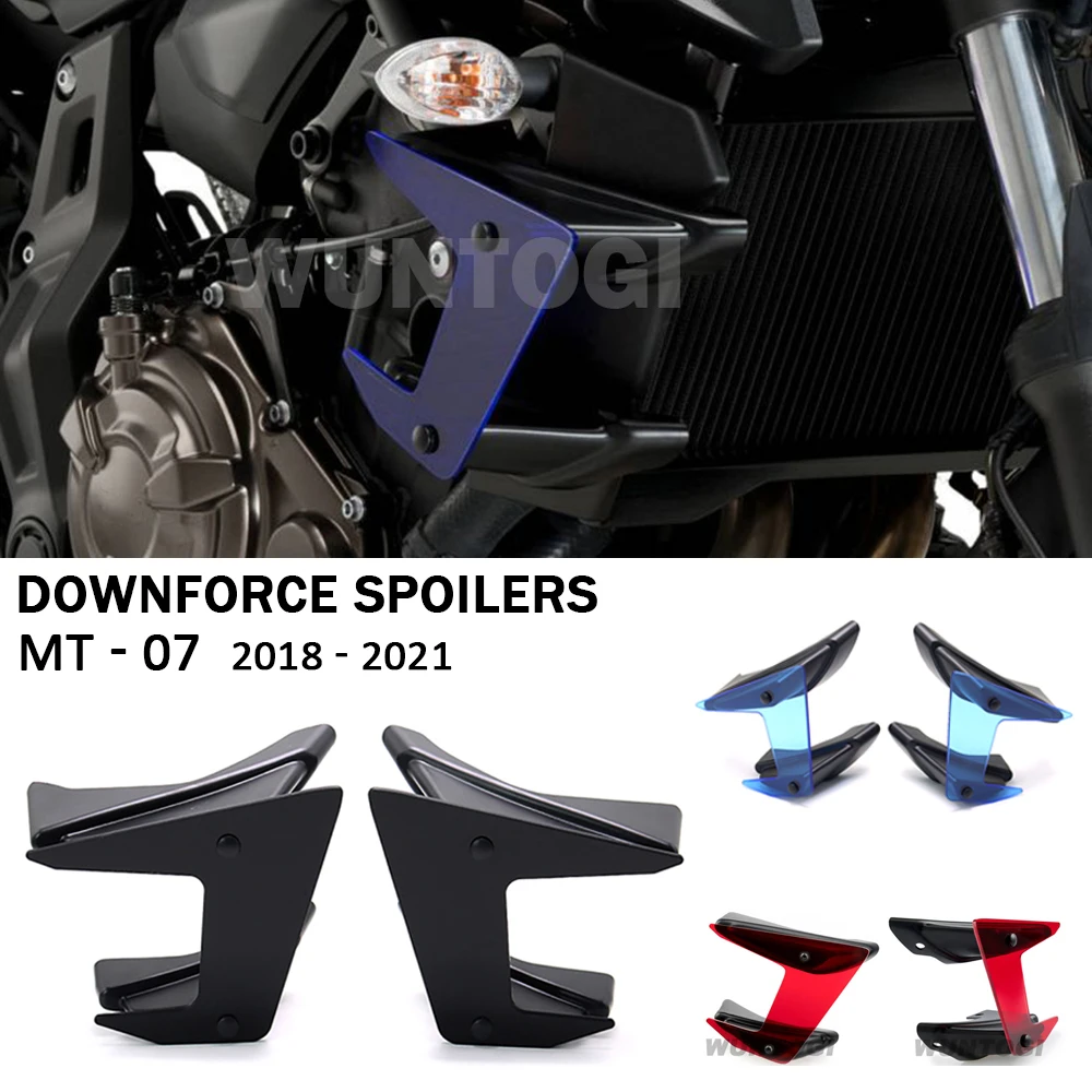 Для Yamaha MT-07 MT07 MT 07 2018-2021 новые аксессуары для мотоциклов боковые Спойлеры Downforce
