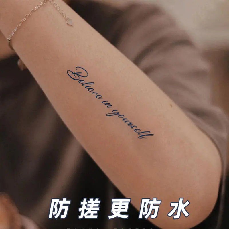 2022 новые индивидуальные английские художественные шрифты водонепроницаемые