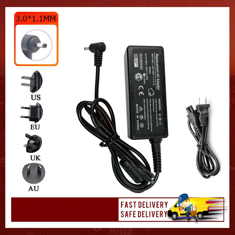

19V 2.37A 45W 3.0*1.1MM Laptop For Acer Aspire SP315-51 Spin 5 Swift 3 Notebook power adapter charger