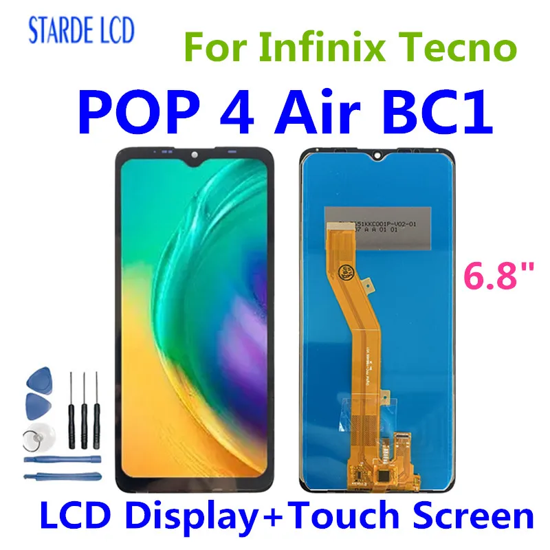 

6.1" Original For Infinix Tecno POP 5 LCD Display Touch Screen Digitizer Glass Panel For Tecno BD2 LCD Display Replacement