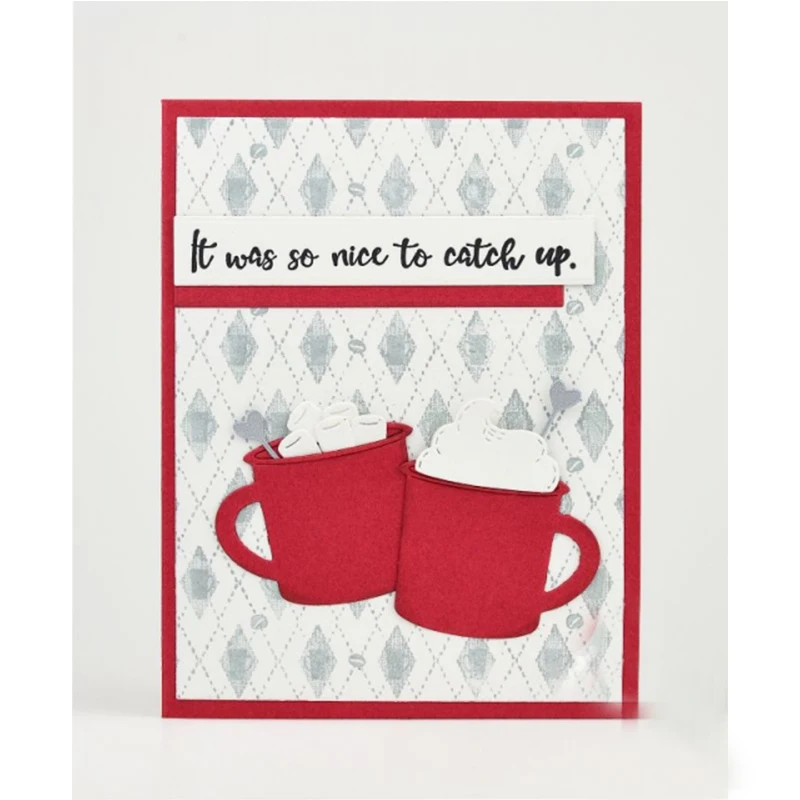 Новые кофейные и какао металлические штампы для высечки/рельефные Diy карты