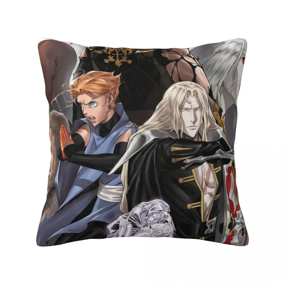 

Аниме Castlevania сезонная японская Подушка Чехол trevor belmont alucard dracula sypha манга обнимающая Подушка на молнии чехол летняя Обложка