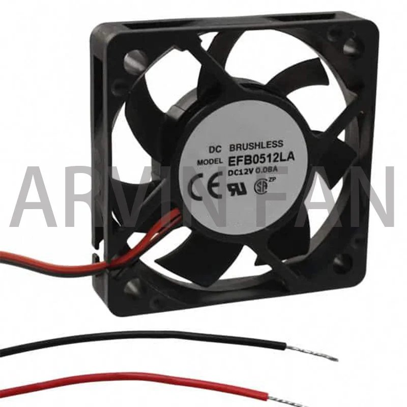 Оригинальный ультратонкий осевой охлаждающий вентилятор EFB0512LA 5010 12 В 0.08A Tach 5 см
