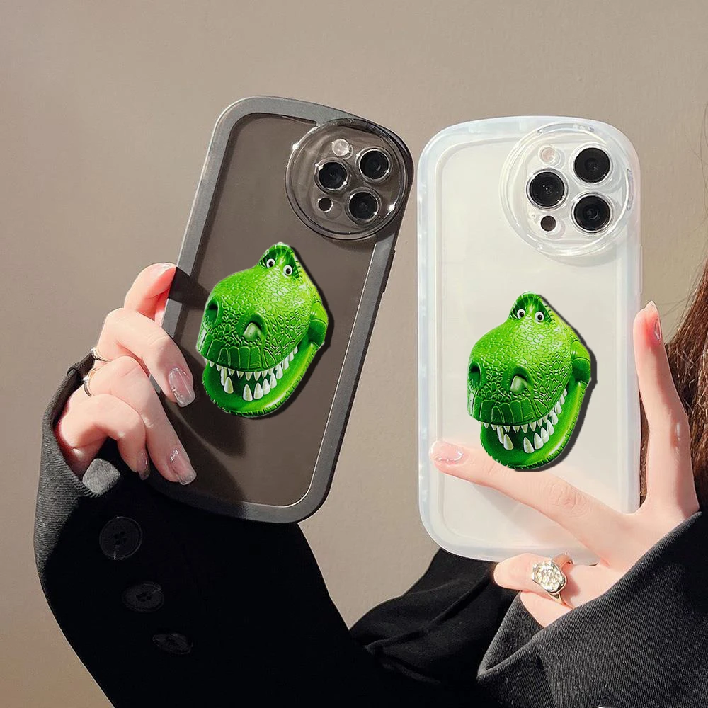 

Dinosau Comic Anime Cartoon Phone Case with Grip Tok Griptok Stand Holder For Samsung Case Galaxy S22 Ultra S20 S21 Plus A53