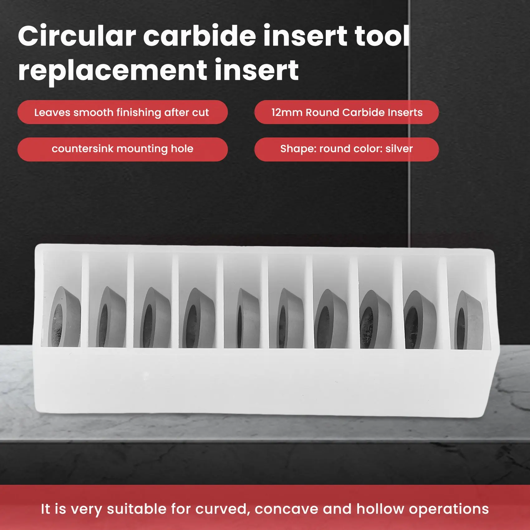 10 шт. Сменные твердосплавные режущие пластины для токарного станка 12 х2 5 мм