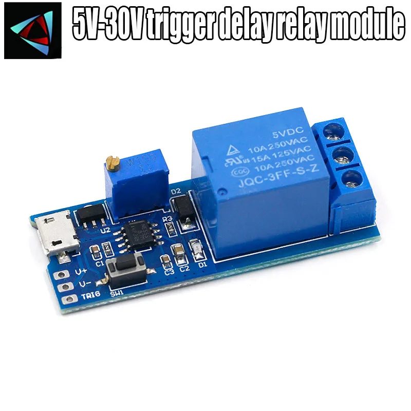 Умная электроника 5 в-30 в реле задержки питания Micro USB регулируемое управления