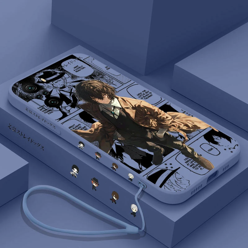 Bungo бродячие псы для Xiaomi Redmi Note 13 12 12Pro 11 11S 11T 10S 10 Pro Plus зеркальный чехол телефона с