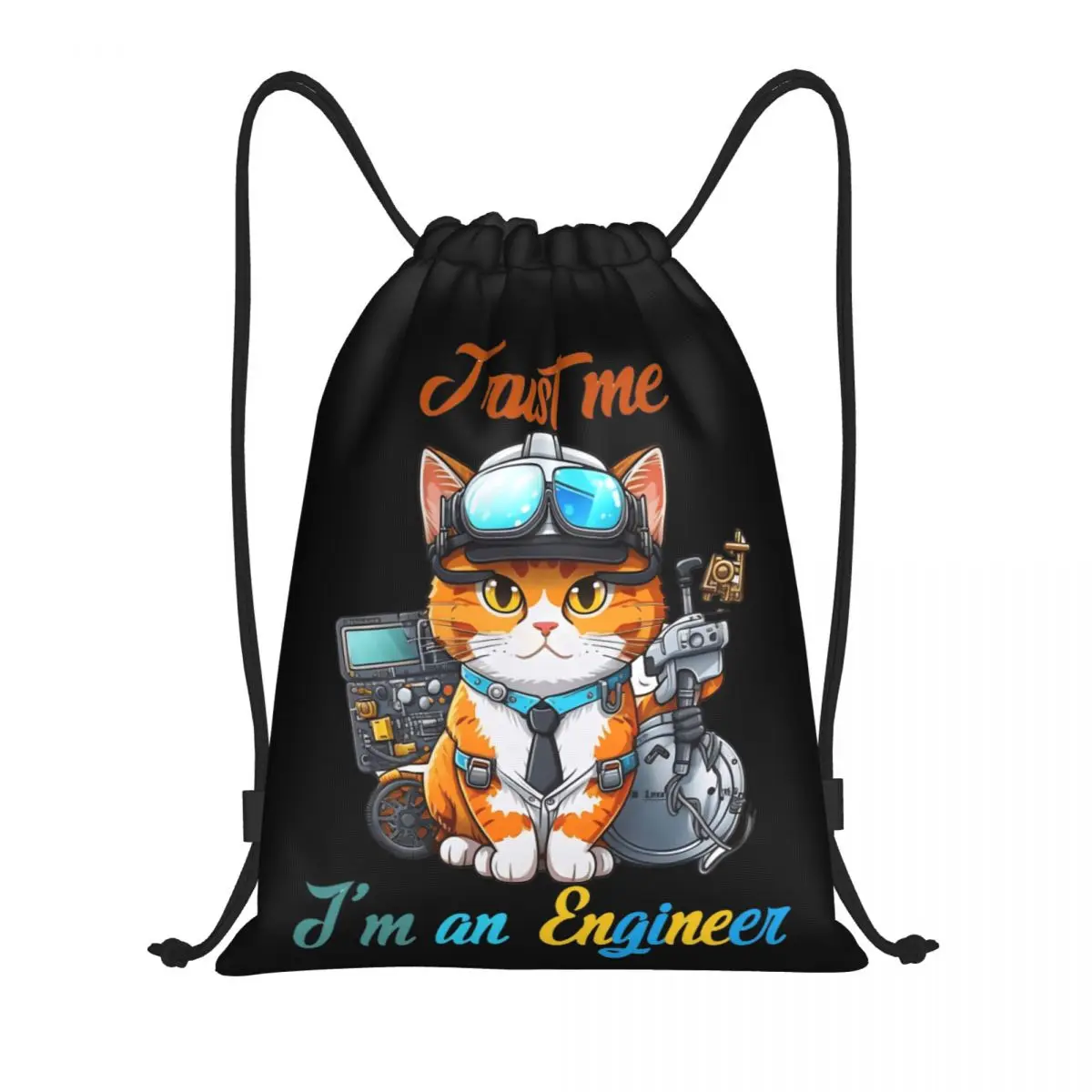 

Trust Me Im An Engineer Top Quality Drawstring Bags Gym Bag Infantry pack Travel Backpack Drawstring design Ins style Drawstring