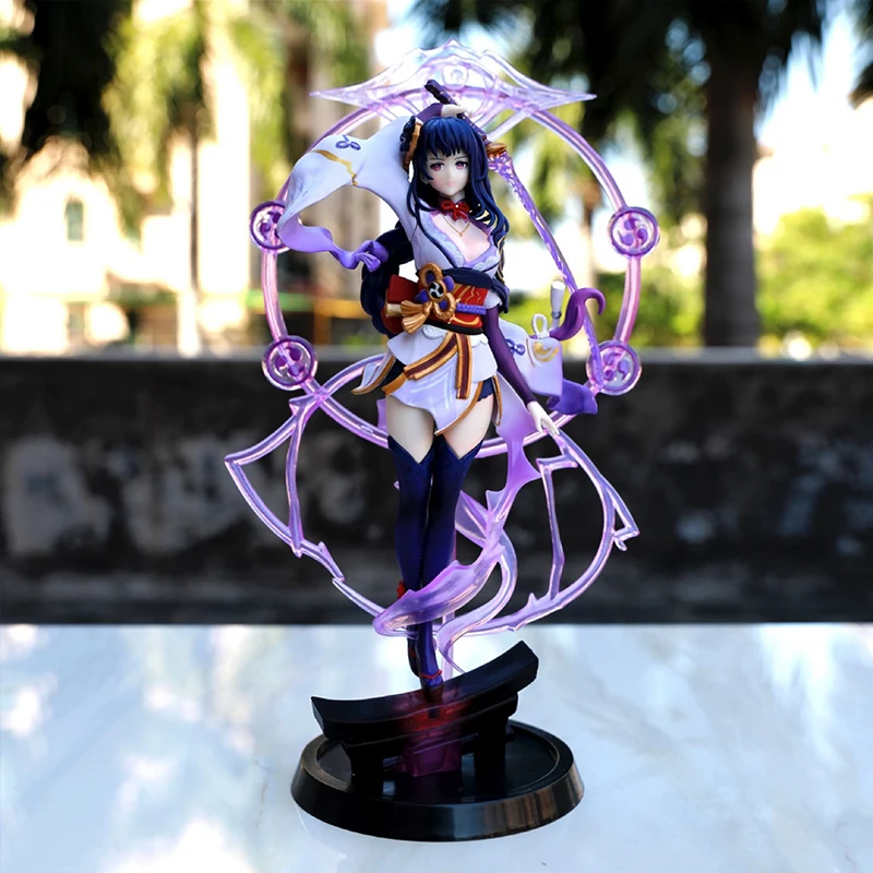 

35cm Genshin Impact Anime Game Action Figure Toys Raiden Shogun Thunder And Silence　model Figurine Doll Garage Kits Gifts