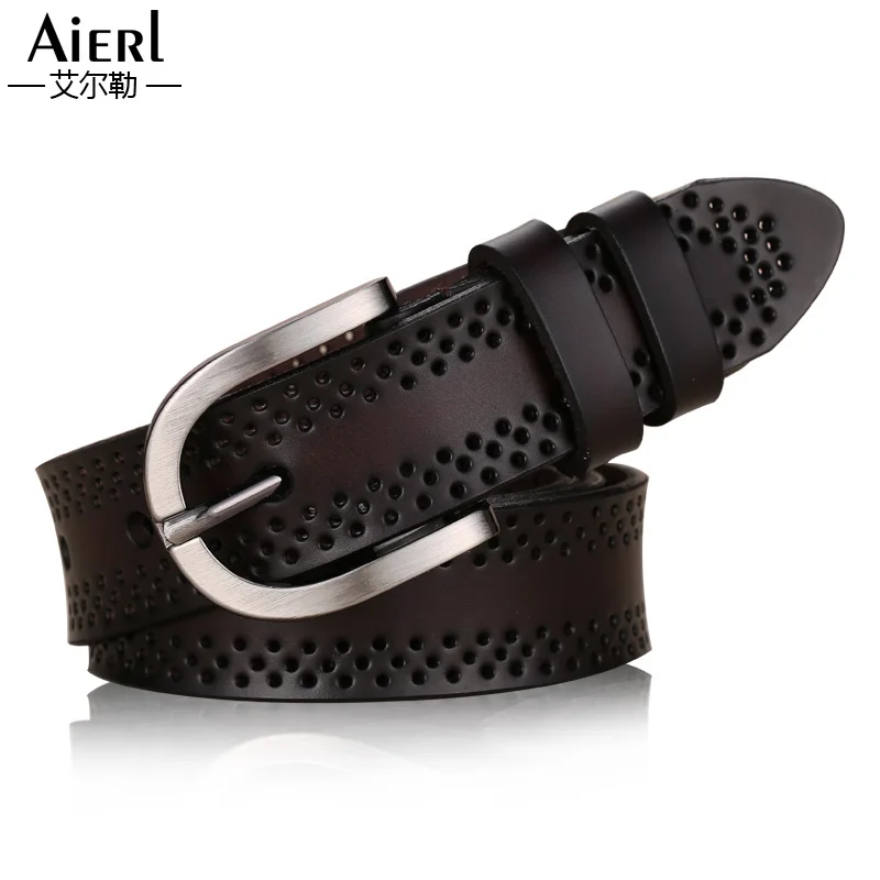 2022 New Women's Strap Casual All Match Women Brief Genuine Leather Belt Women Strap Pure Color Belts Top Quality Jeans Belt