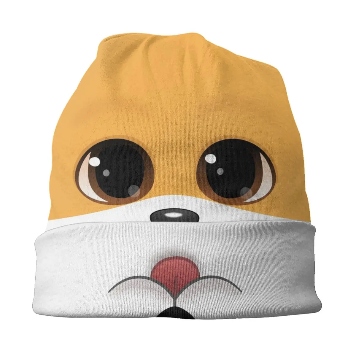 Фото Симпатичные шапочки Corgi Skullies на заказ, унисекс, зимняя теплая вязаная шапка в стиле хип-хоп для взрослых, шапки с капюшоном для собак Pembroke Welsh Corgi №3