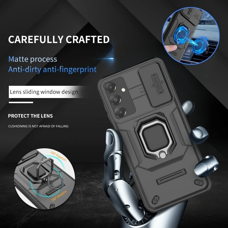 Для Samsung M34 5G чехол слайд протектор камеры броня для телефона Galaxy 2023 M 34 магнитное