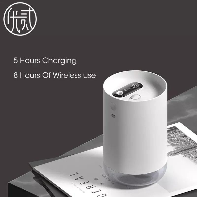 Ultrasonic Cool Mist Humidifier - with Whisper-Quiet Operation, Automatic Shut-Off, USB Rechargeable LED Digital Display