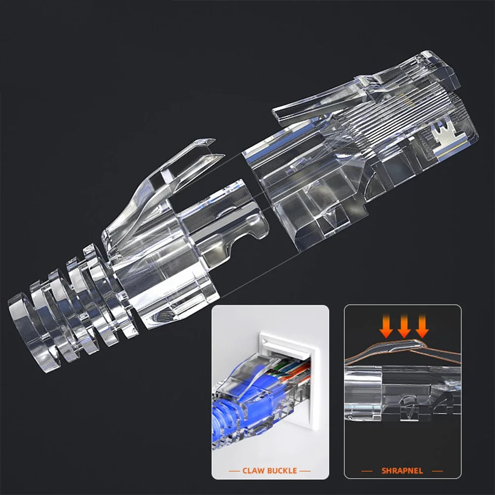 Красочные колпачки RJ45 CAT6 для облегчения нагрузки кабели Lan Ethernet 100 шт