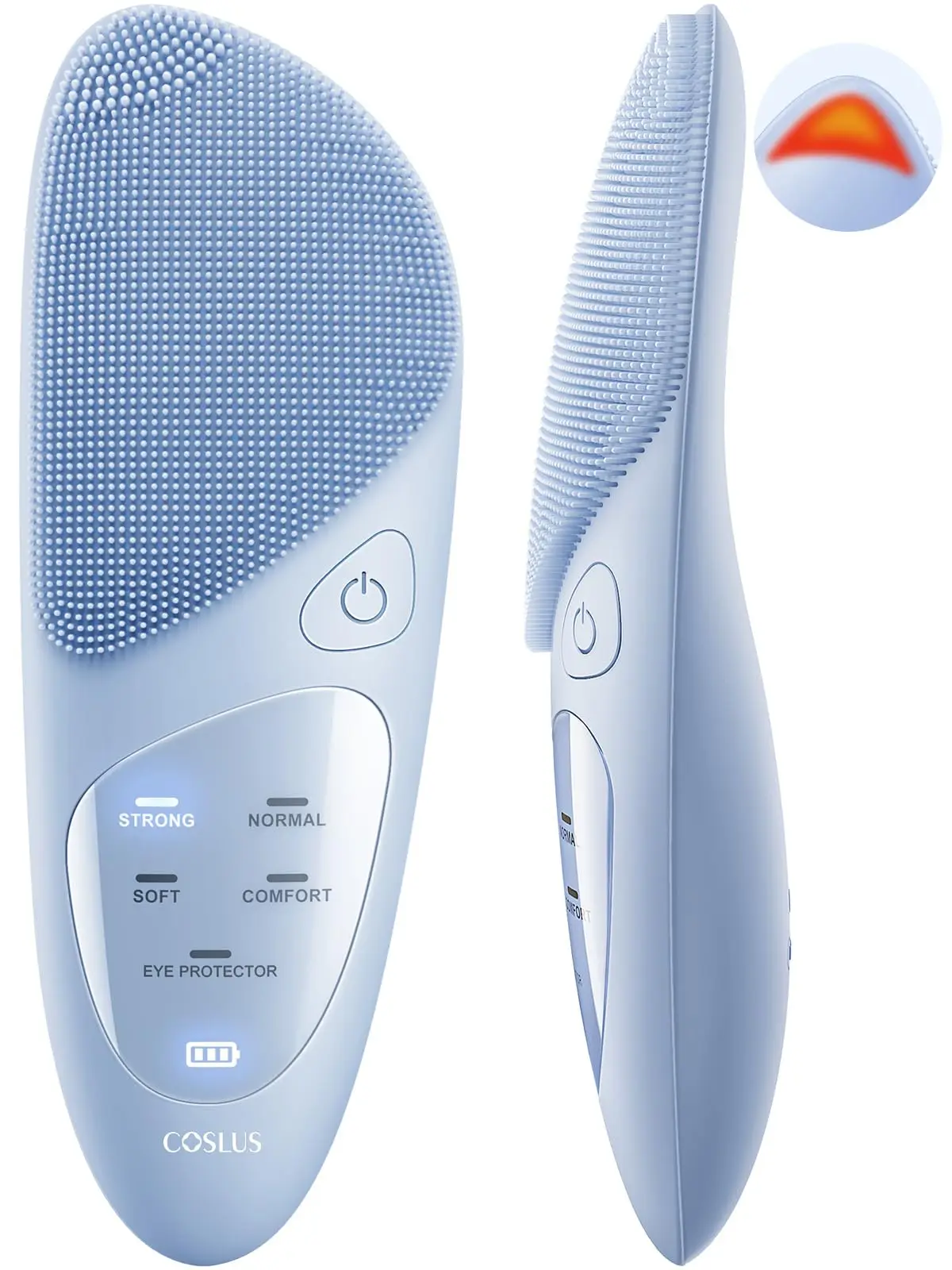 

Sonic Facial Cleansing Brush Deep Cleaning Exfoliating Massaging Waterproof Rechargeable Face Wash Brush with Eye Protection
