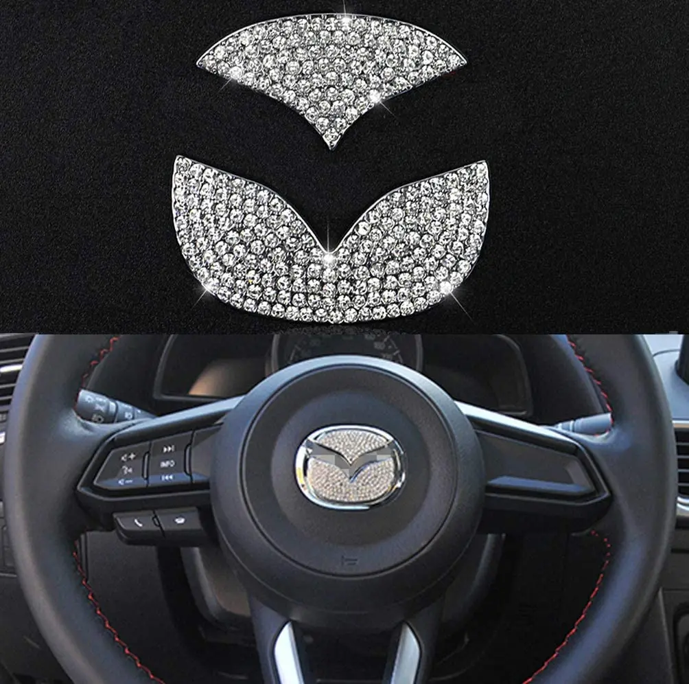 

Bling Bling Car Steering Wheel Decorative Diamond Sticker for Mazda 3 6 2 CX-3 CX-4 CX5 CX9 CX3 CX4 CX-5 CX-9 Auto Accessories