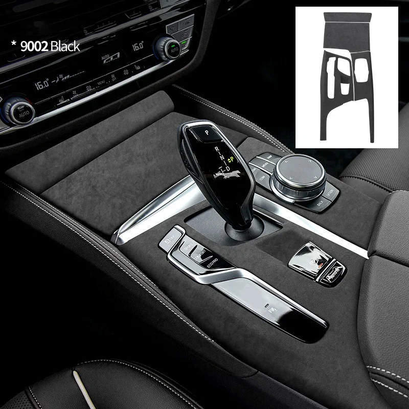 

Замша из алькантары для BMW 5 серии G30 G31 G38, центральная консоль автомобиля, панель переключения передач, накладка, декоративная оболочка
