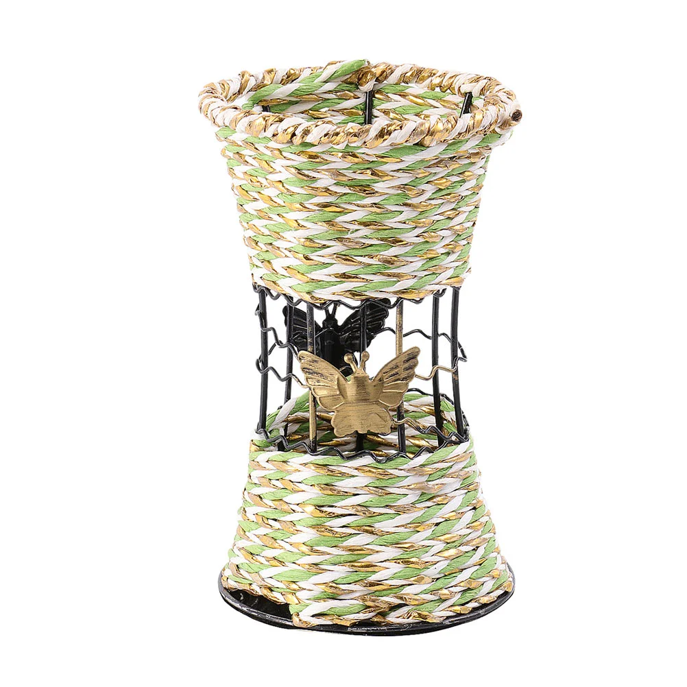 

2pcs Rural Creative Woven Vase Flower Arrangement Vase Woven Flower Pot
