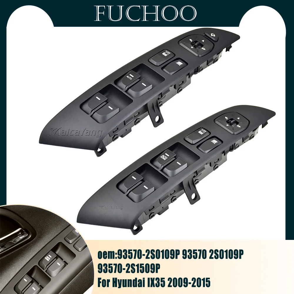 

For Hyundai IX35 2009-2015 93570-2S0109P Front left with panel with mirror folding Window Power Switch 93570-2S0109P