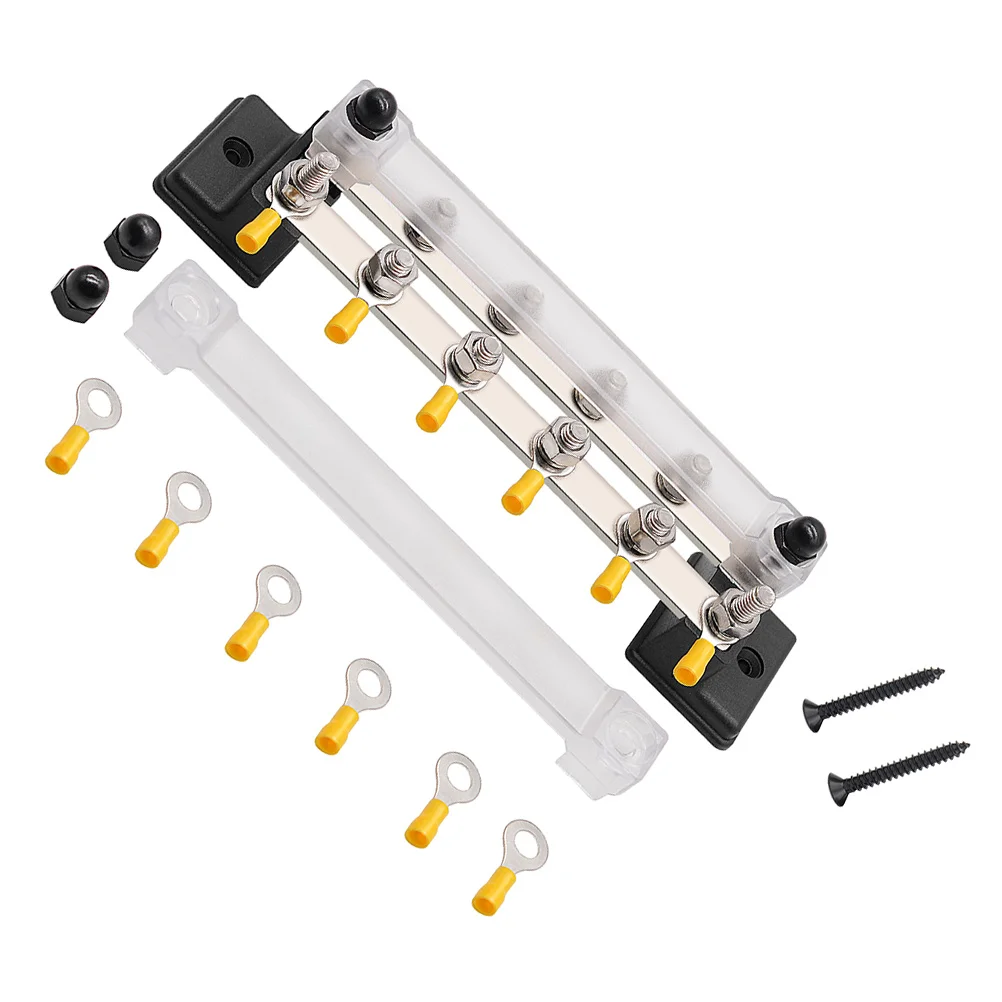

Block Terminaldistribution Bar Screw Terminals Fuse Marine Barrier Positions Dual Row Strip Power Way Boat Coveredcover Blocks