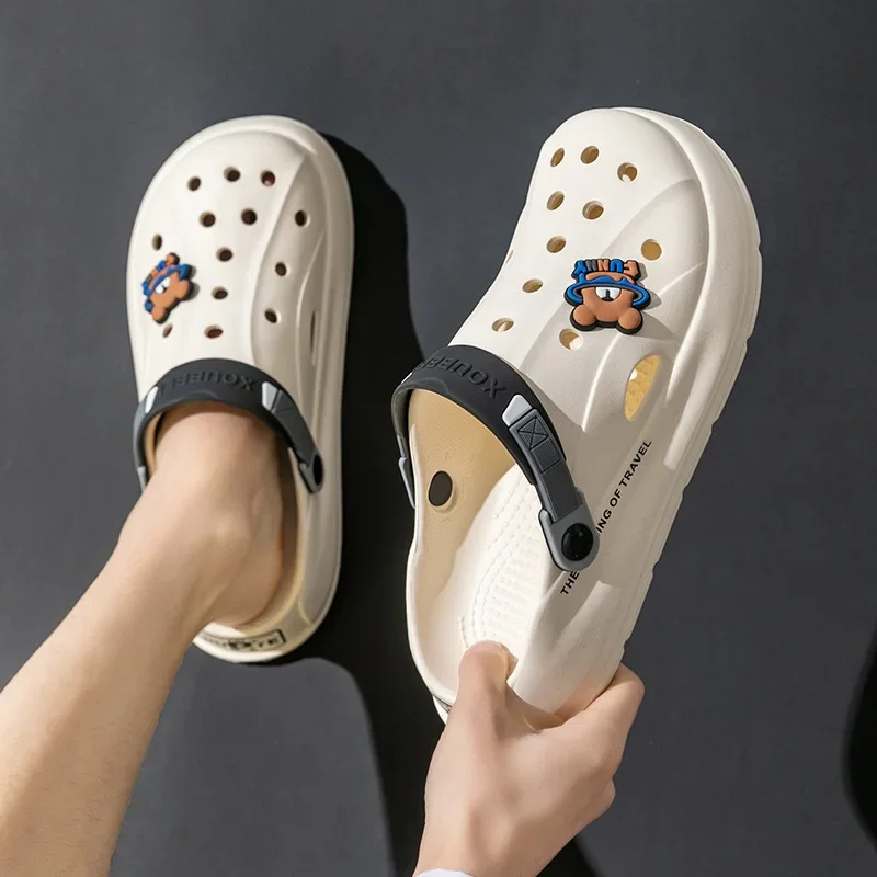 

EVA Croc Men's Sandals 2023 New Two Wear Comfortable Non-slip Slippers Summer Outside Soft and Versatile Couple Sandals Shoes