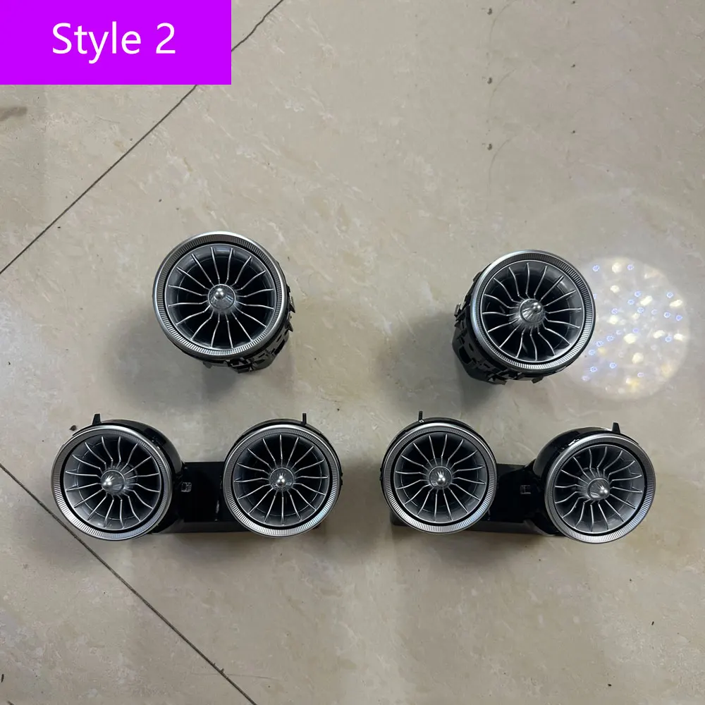 

246/64 цветов, светодиодная система кондиционирования воздуха, вентиляционная решетка турбины для Mercedes для amg GT w190 w290 2015-2022, розетка вентиляции турбины для окружающей среды