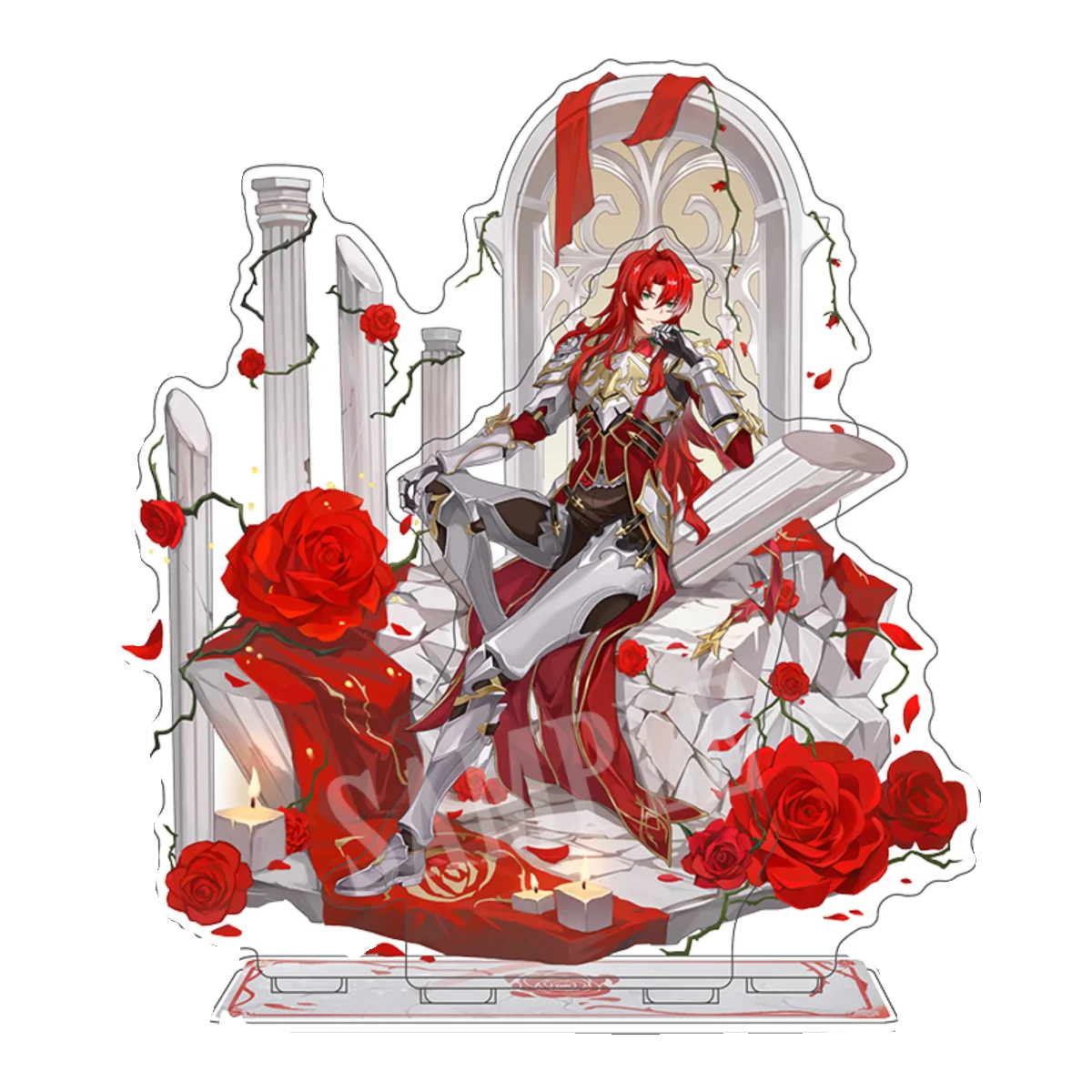 Аниме Honkai: Star Rail Argenti мультяшная сцена акриловая двойная подставка фигурка Модель