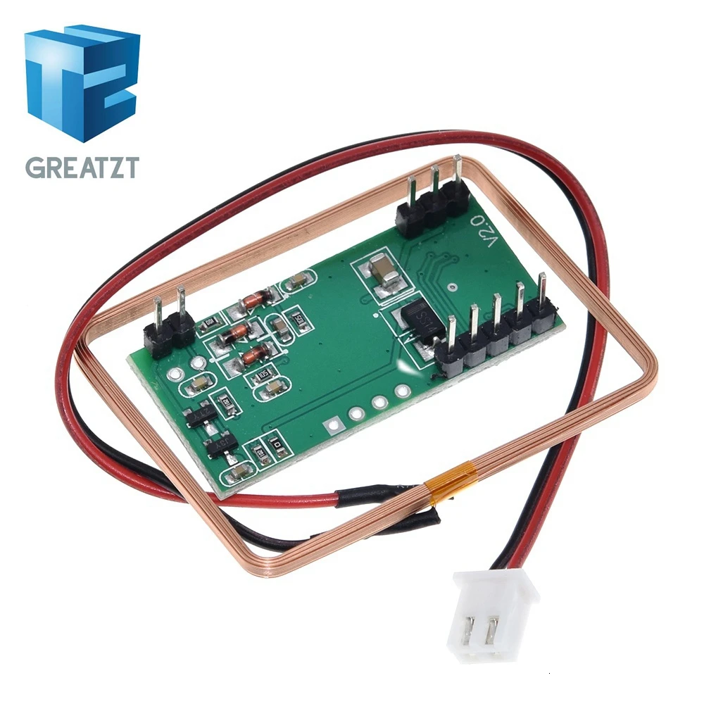 Модуль считывания RFID-карт GREATZT UART 125 кГц EM4100 RDM6300 (RDM630) для Arduino