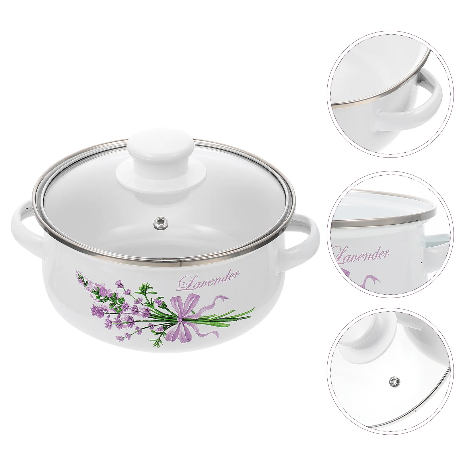 

Pot Soup Stew Enamel Cooking Stock Ceramicsteam Stockpot Chinese Shabu Bowl Steaming Clay Induction Cookersaucepan Lidcup Pan