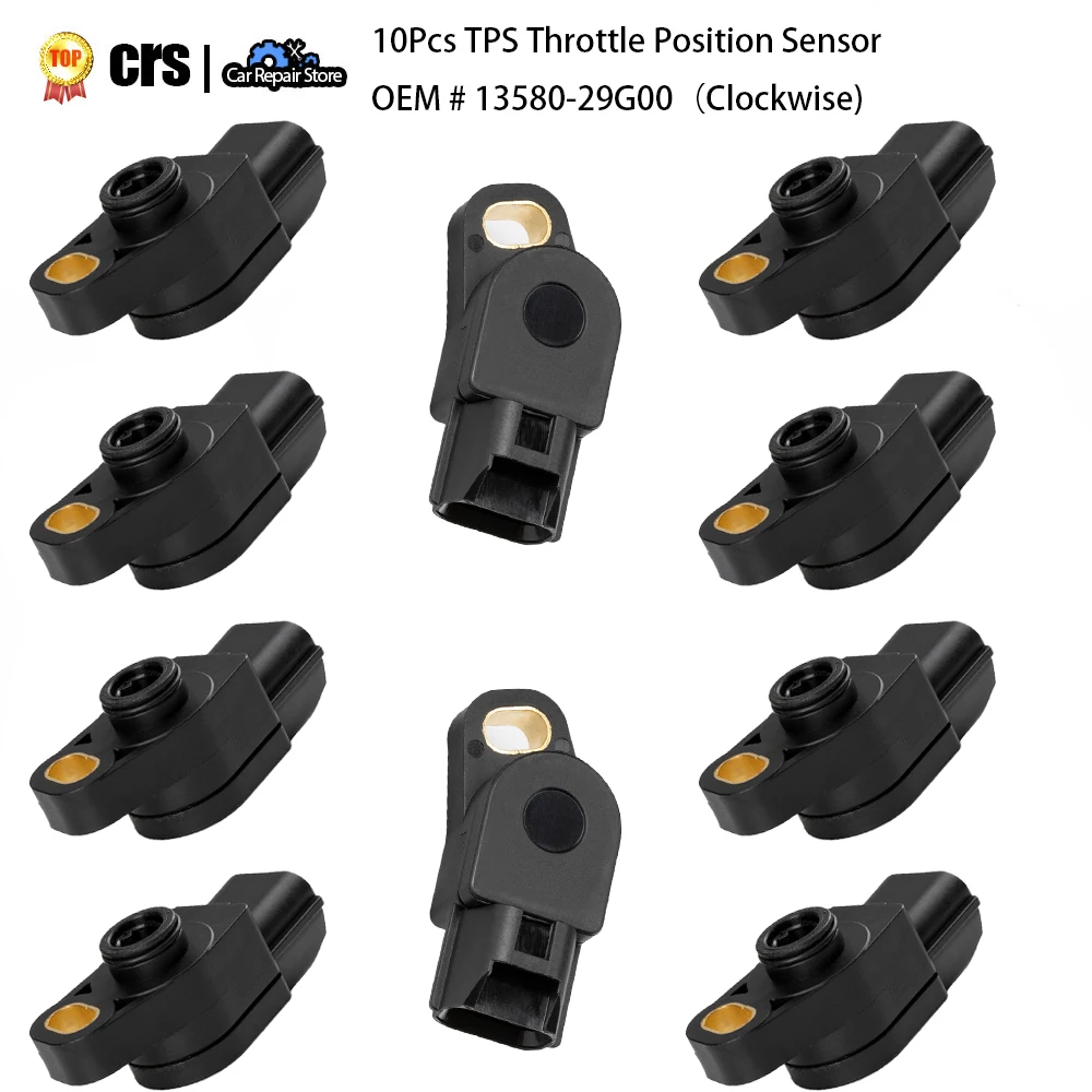 

10Pcs OEM # 13580-29G00 NEW TPS Throttle Position Sensor 13580-29G00-000 1358029G00 for Suzuki GSXR 600 750 2004-2009 Car Parts
