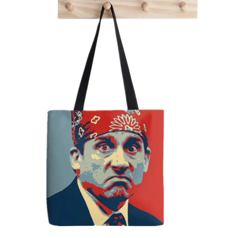 

Women Shopper bag The office tv show Prison Mike Bag Harajuku Shopping Canvas Shopper Bag girl handbag Tote Shoulder Lady Bag