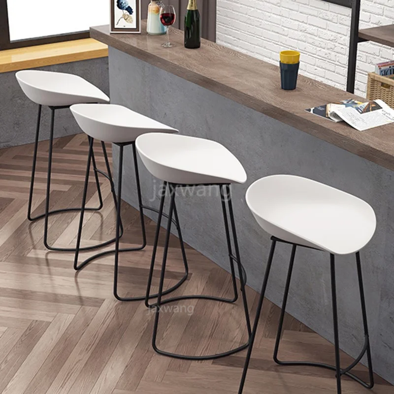 

Bar Chair Modern Simple Bar Stool High Kitchen Household Bar Chairs Northern Europe Bar Chair Back Chaise De Bar Decoration