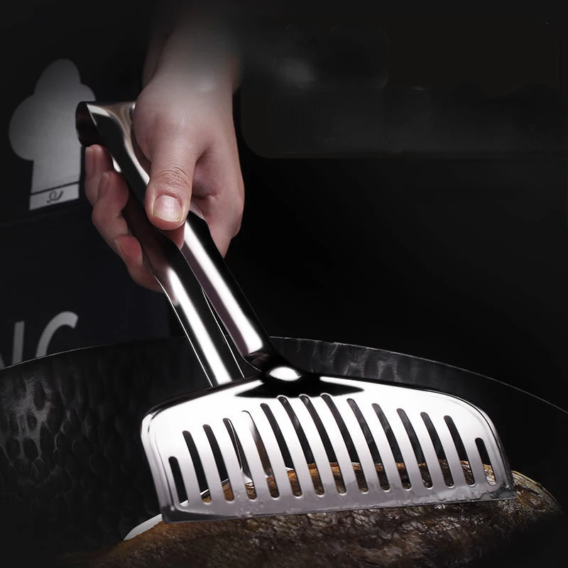 

New Kitchen Bread Meat Clamp Stainless Steel Barbecue Tong Fried Steak Shovel Fried Fish Shovel BBQ Clamp Kitchen Utensil Set