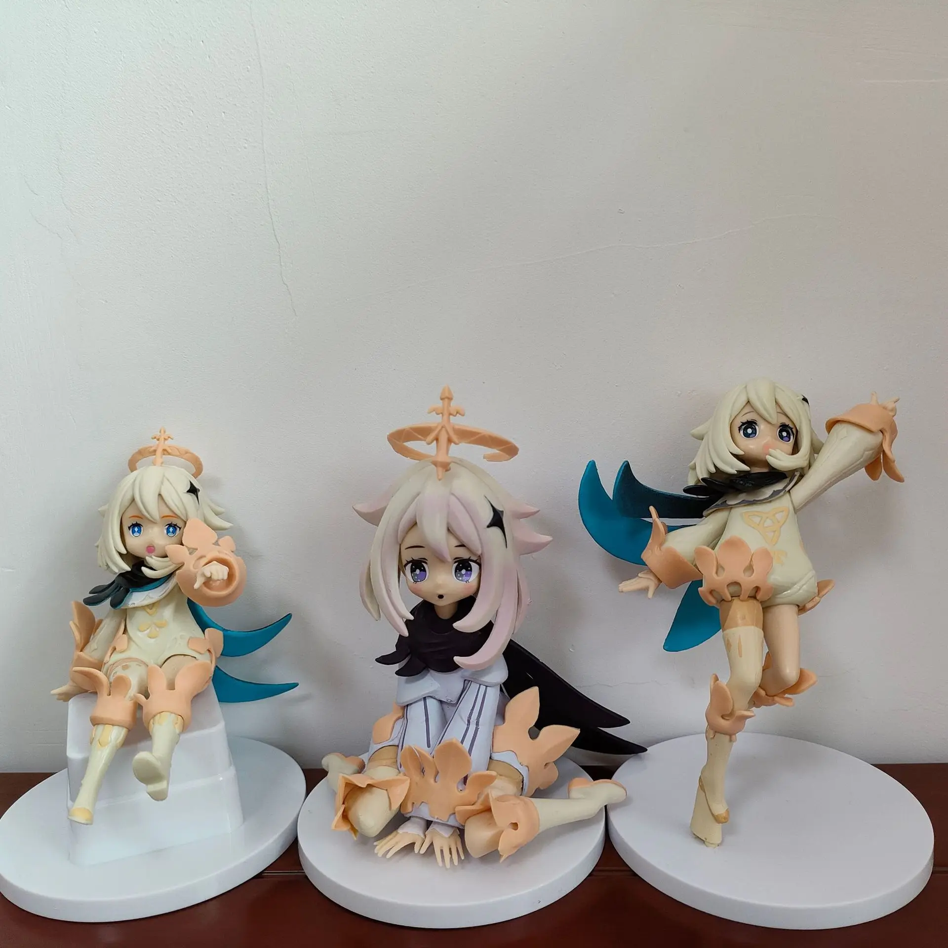 

14CM Genshin Impact Paimon Anime Figure Hu Tao Action Figure Ganyu/Keqing/Raiden Shogun/Klee Figurine Collectible Model Doll Toy